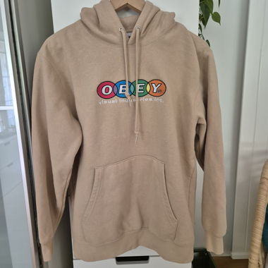 OBEY Hoodie beige XS