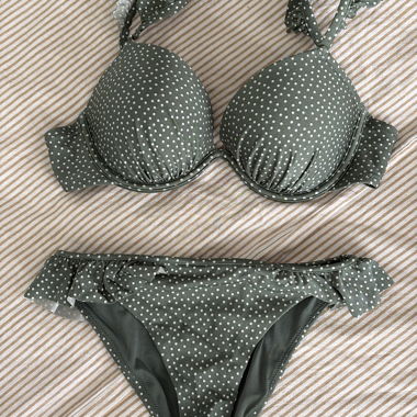 Green Polka Dot Bikini