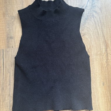 Canotta in maglia nera