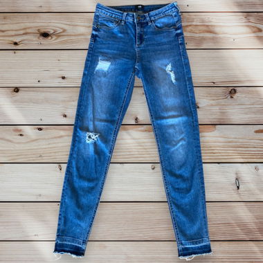 Skinny Jeans  im ripped Style, Gr. 36