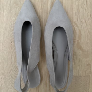 Scarpe slingback beige
