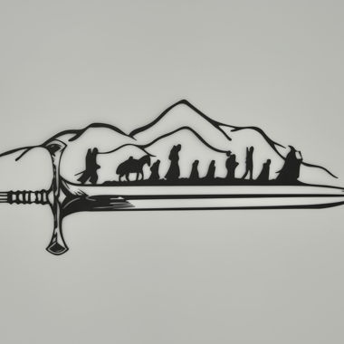 Metal Wall Decoration Lord of the Rings - Sword