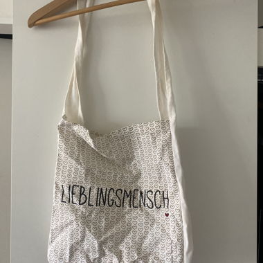 Borsa in tessuto Leiblingmenschen