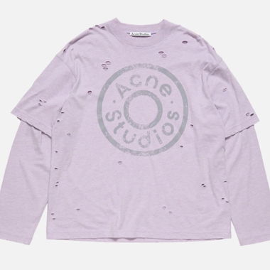 Acne Studios Top mit distressed Logo