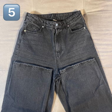 Jeans noir baggy loose fit