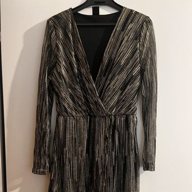 Kleid (schwarz/gold)