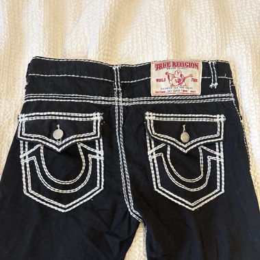 black true religion pants