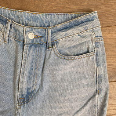 Jeans a Vita Alta Azzurro Chiaro