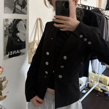 blazer avec détails argentés