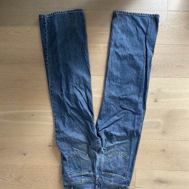 High waist Baggy Jeans Blau
