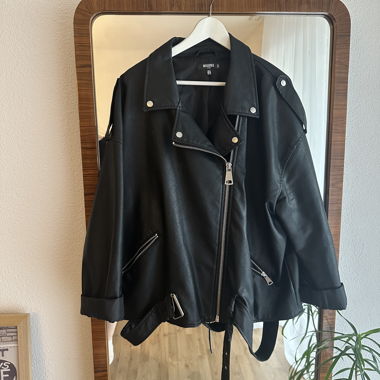 Oversized Biker Jacket Plus Size XXL