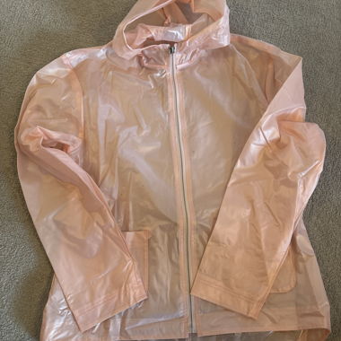Pinke Regenjacke mit Kapuze