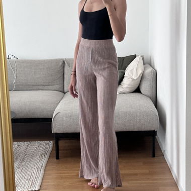 Pantaloni Palazzo plissettati Zara