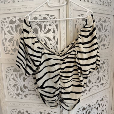 Camicia con motivo zebrato