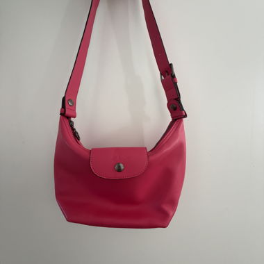 Sac Longchamp bandoulière rose