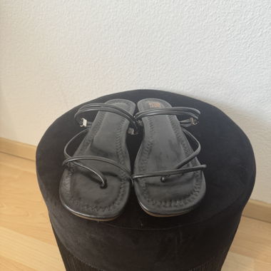 Black strappy sandals