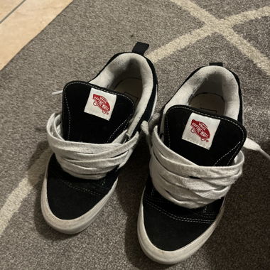 Vans Knu Skool Black and White Shoes