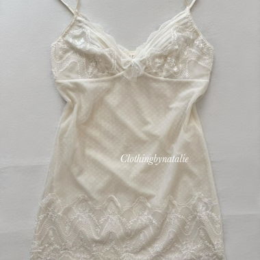 White Fairy Mesh Slip Size S