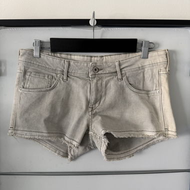 Shorts jeans H&M verde effetto used, tg. 42
