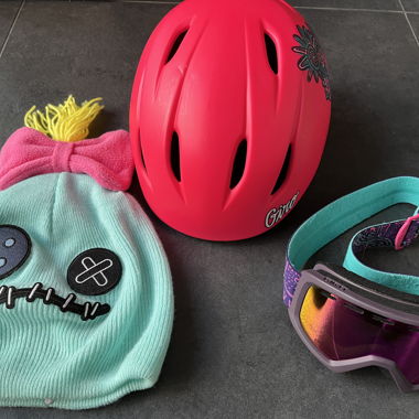 Casco da sci bambino Giro con cappello e maschera