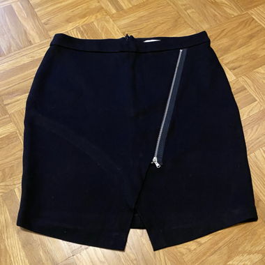 Esprit black skirt with asymmetrical zip