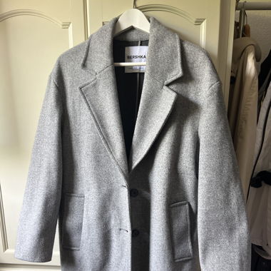 Bershka Modern Grey Coat