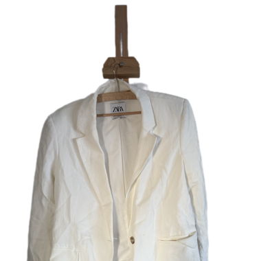 Blazer en lin blanc