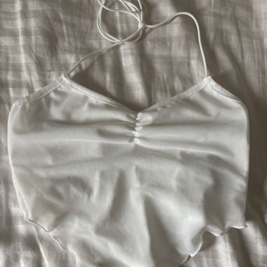 White Beach Cover Up Top
