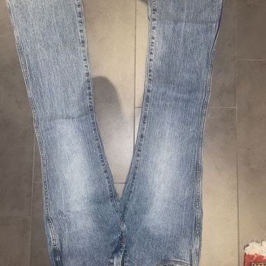 Jean flare taille basse