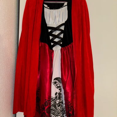 Costume Dirndl per bambini rosso/nero