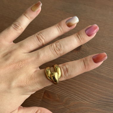 10 Gold Statement Ring