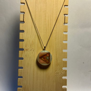Handmade Collier pendentif rond