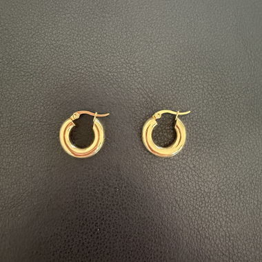 Créoles plaquées or 18K