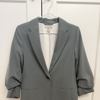 Blazer mit gerafften Ärmeln
