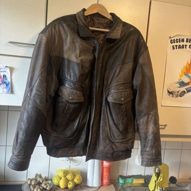 Giacca di pelle vintage Taglia M/L