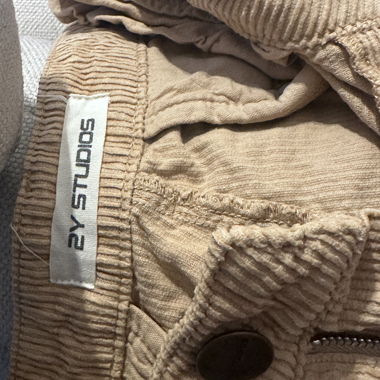 Pantaloni cargo in velluto