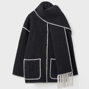Cappotto con sciarpa