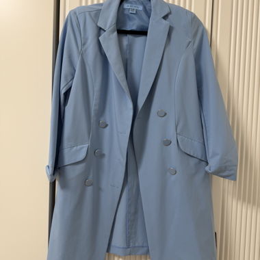 Blazer lungo AMISU blu chiaro