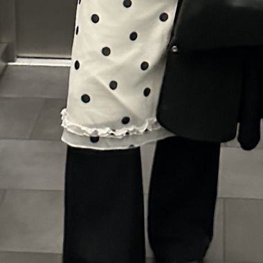 Cute white polka dot skirt