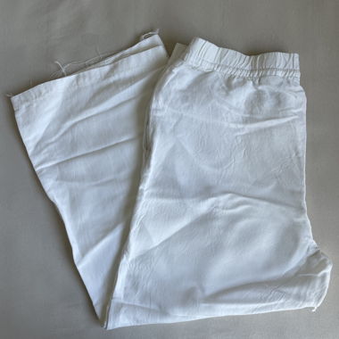 White Linen Trousers