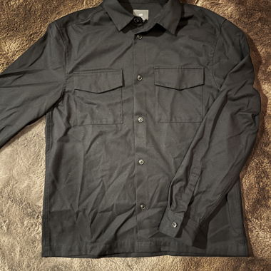 Black Shirt with Chest Pockets