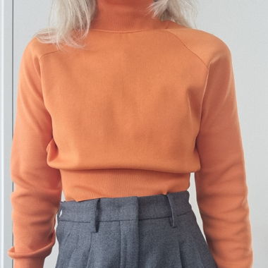 Corpped Pullover mit Schulterpolster