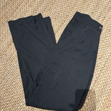 Black Pinstripe Trousers Gr. 38