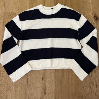 Maglione in maglia a righe