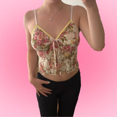 Floral Spitzen-Top