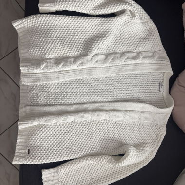 Cardigan in maglia bianco
