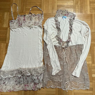 Blumarine Nuisette floral lace set