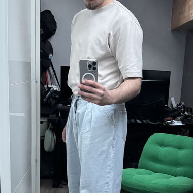 Jeans bleu oversized 