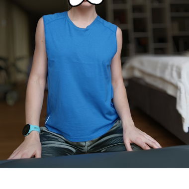 Marco Polo ärmelloses T-Shirt, blau
