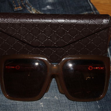 Lunettes de soleil Gucci marron